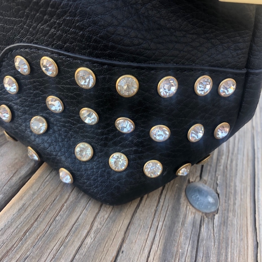Rhinestone Accented Shoulder Bag - Picture 2 of 11